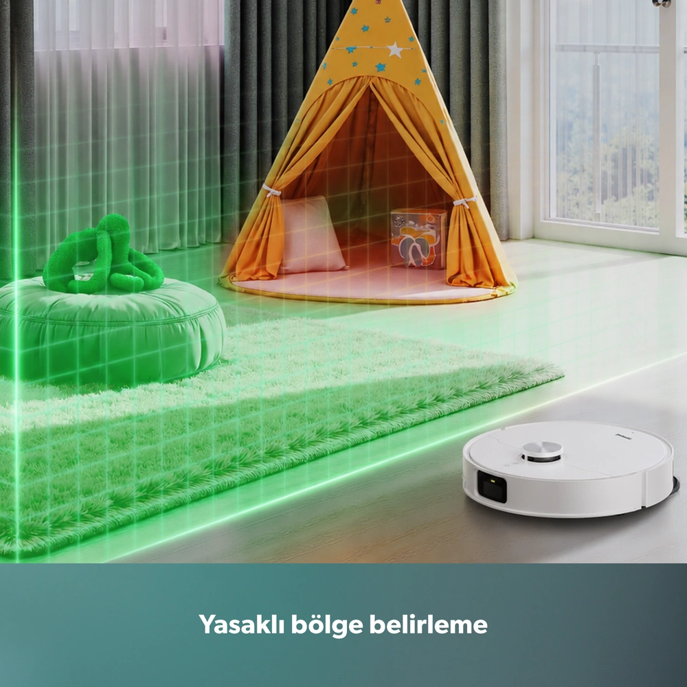 Homend Alex 40 Otomatik Boşaltım Sistemli Moplu 28.000 Pa Robot Süpürge görseli 9