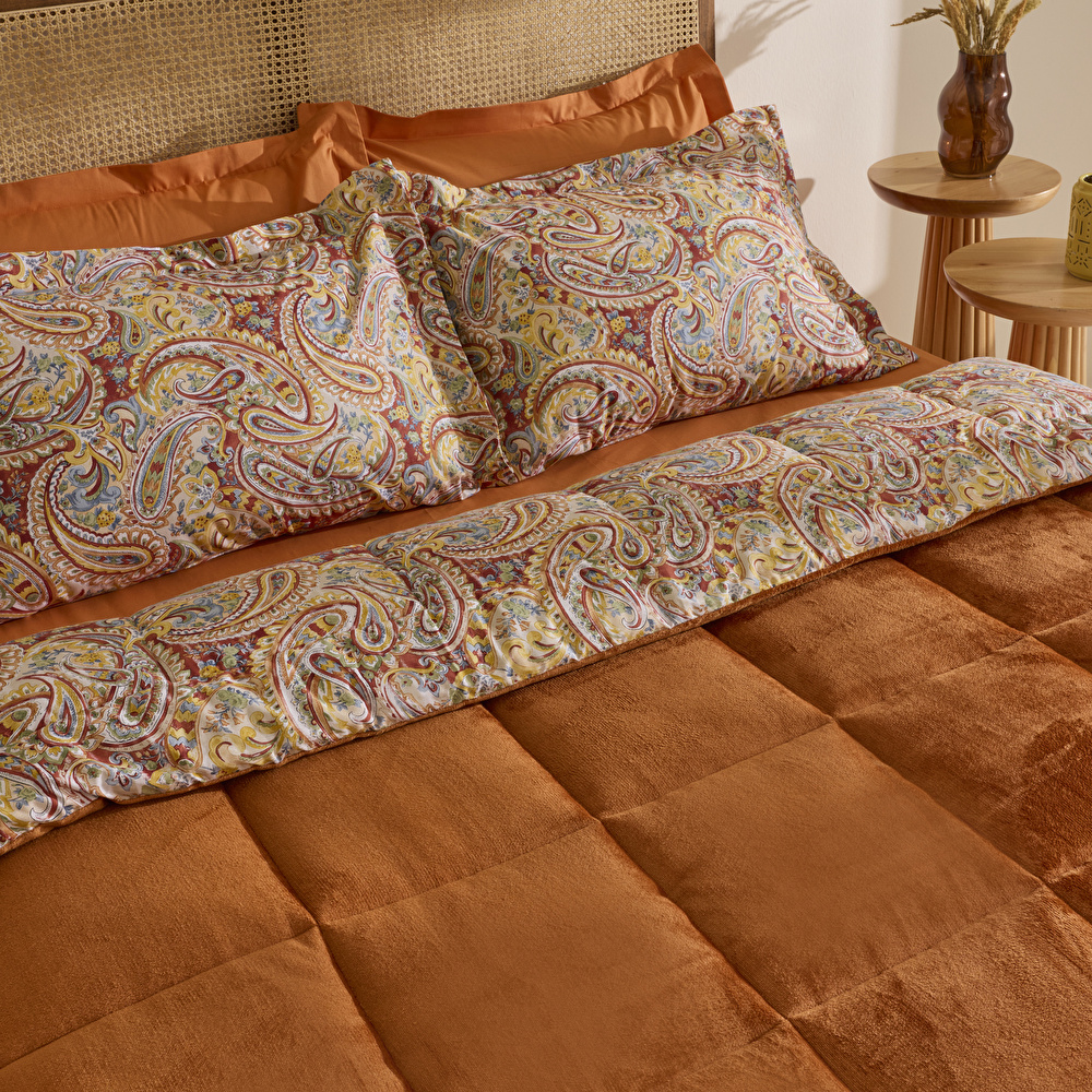 Karaca Home Sahran %100 Pamuk Wellsoft Çift Kişilik Comfort Set Orange görseli 2