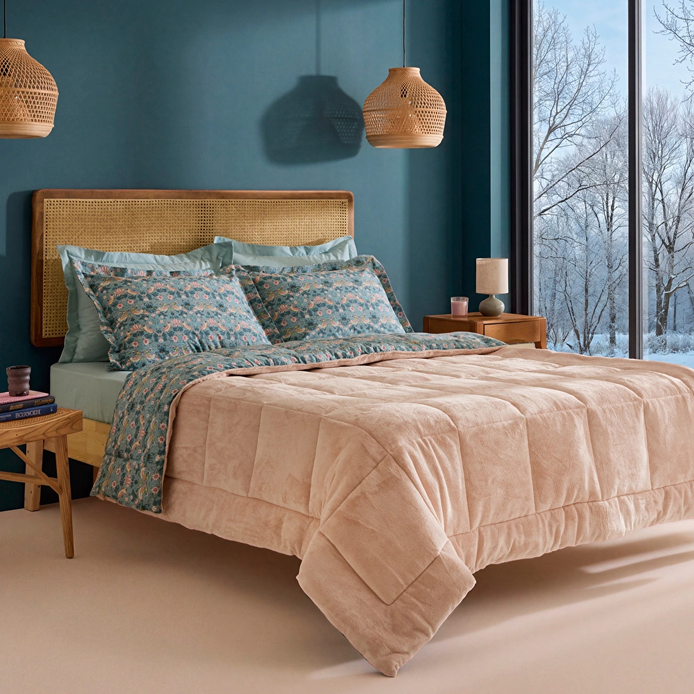Karaca Home Meis %100 Pamuk Welsoft Çift Kişilik Comfort Set Pudra görseli 7