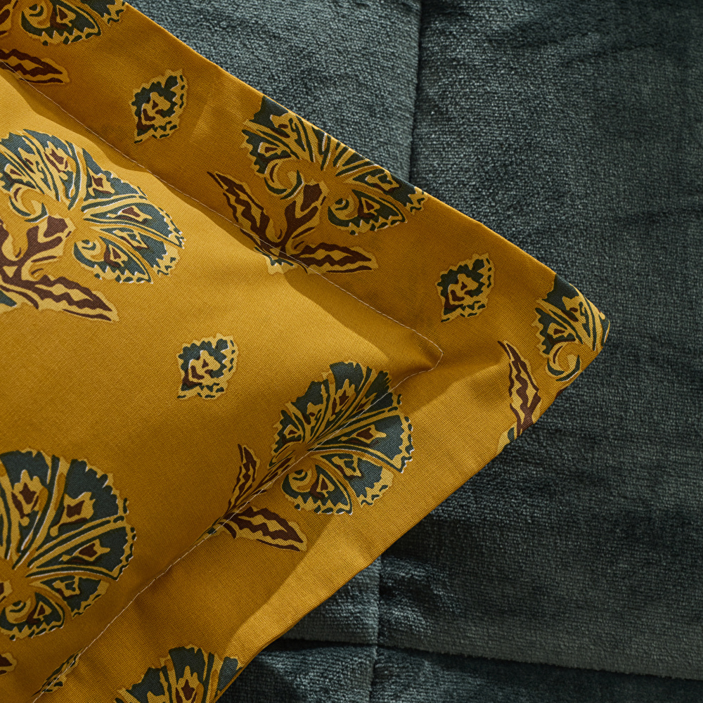 Karaca Home Harvest %100 Pamuk Welsoft Çift Kişilik Comfort Set Yeşil görseli 7