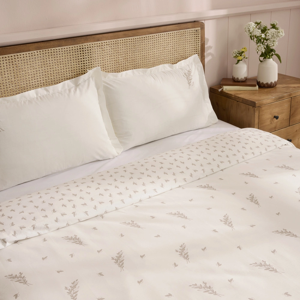 Kaşmir Home Elena %100 Pamuk Çift Kişilik Nevresim Takımı Bej görseli 3