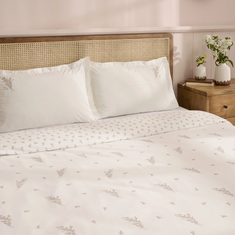 Kaşmir Home Elena %100 Pamuk Çift Kişilik Nevresim Takımı Bej görseli 4
