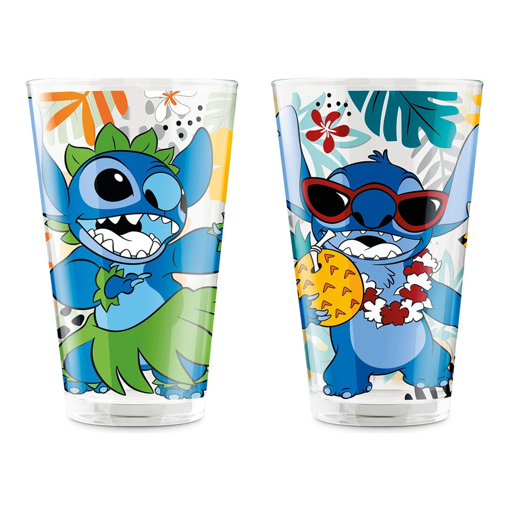 Egan Italy Disney Stitch 2'li Cam Bardak Seti görseli 1