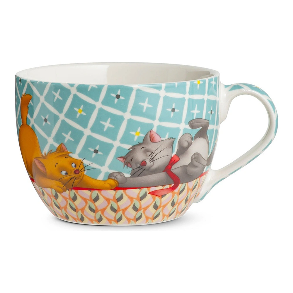 Egan Italy Disney Aristokediler Açık Mavi Cappuccino Kupası görseli 2