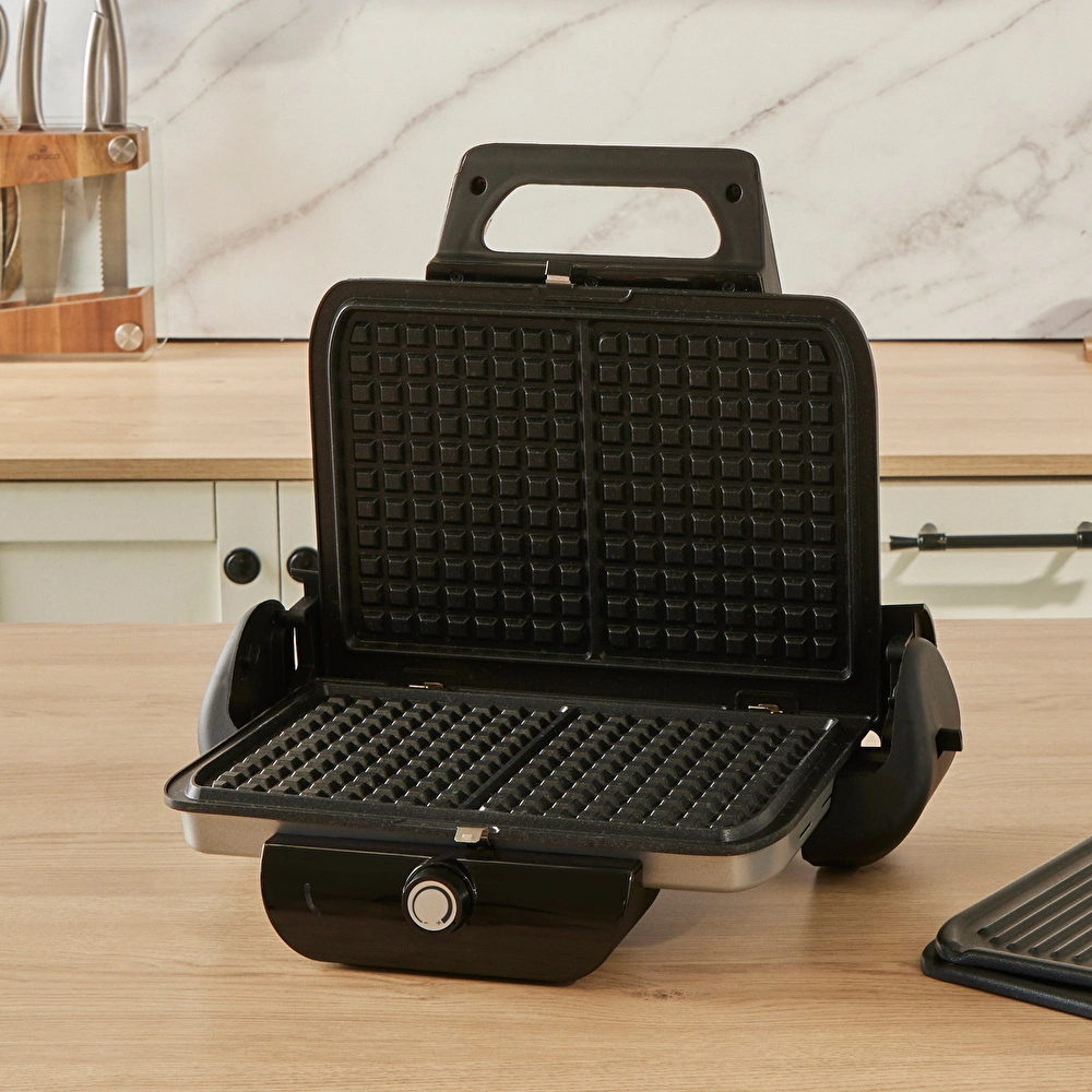 Emsan Future Combo Tost Makinesi Ekstra Waffle Plaka Hediyeli Silver görseli 6