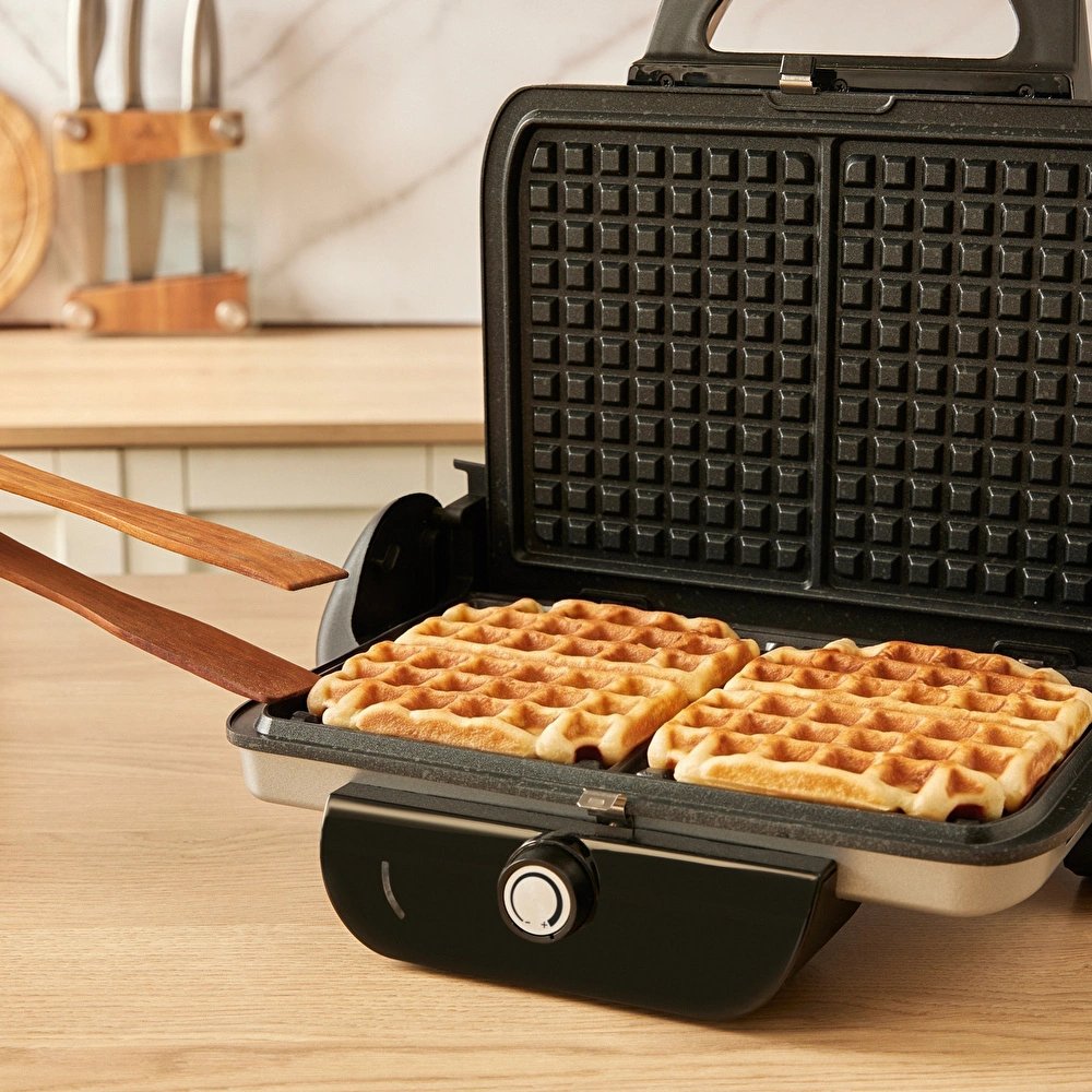 Emsan Future Combo Tost Makinesi Ekstra Waffle Plaka Hediyeli Silver görseli 8