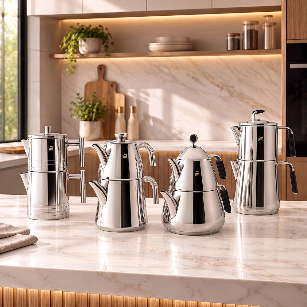 Karaca Powersteel 316+ Ezgi Midi Çaydanlık Takımı 1L & 2,2L görseli 8