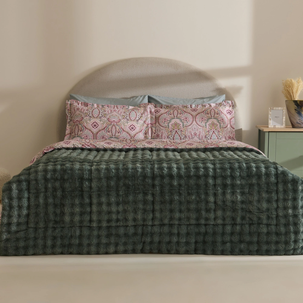 Karaca Home Velvet Tide Çift Kişilik Comfort Set Yeşil görseli 1