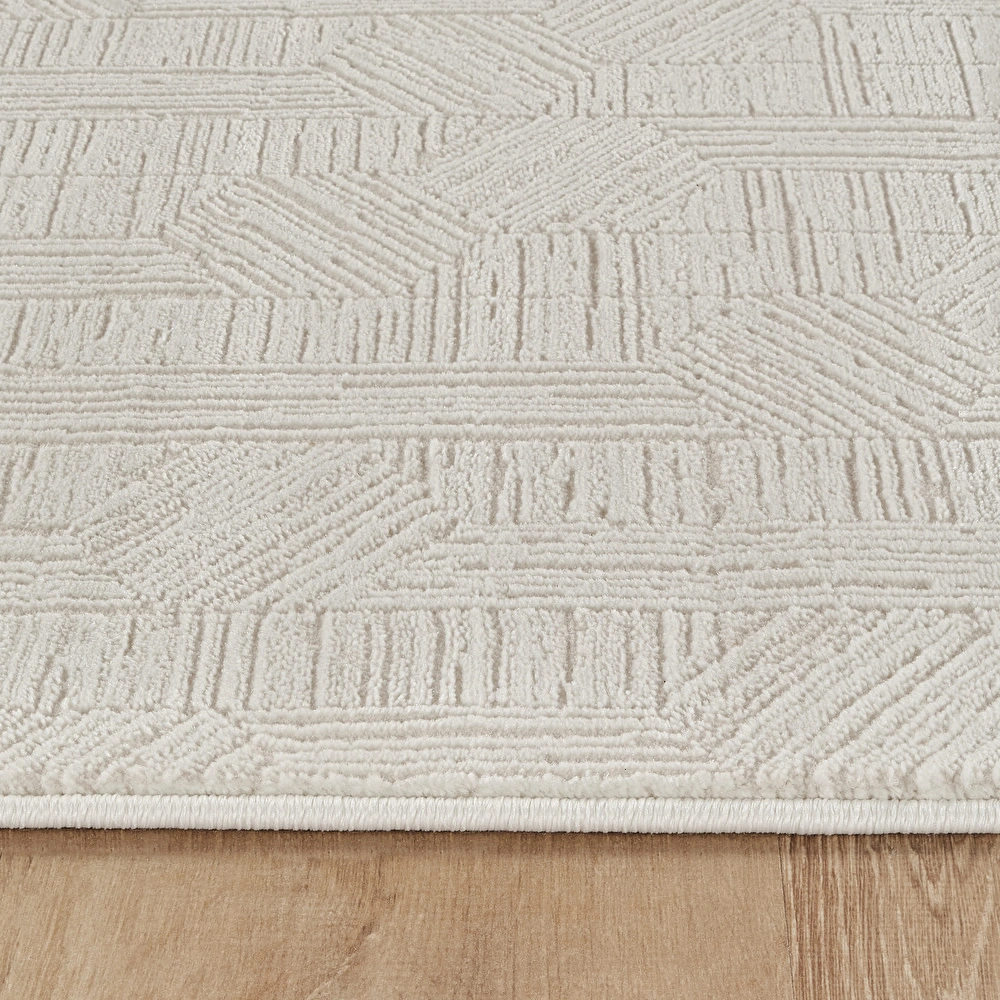 Kaşmir Halı 7/24 Sahara Softline Aura White 200x290 cm görseli 4