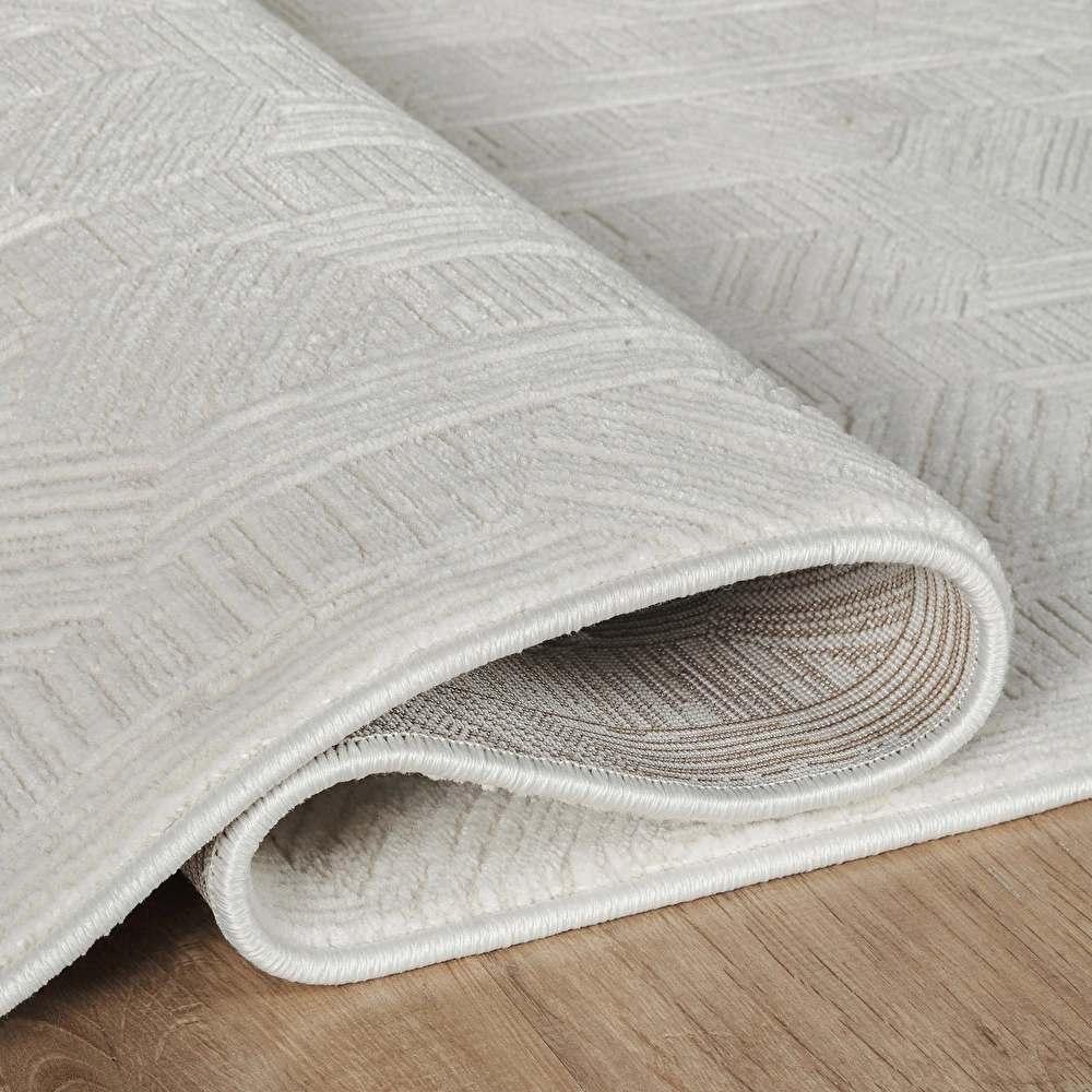 Kaşmir Halı 7/24 Sahara Softline Aura White 200x290 cm görseli 5