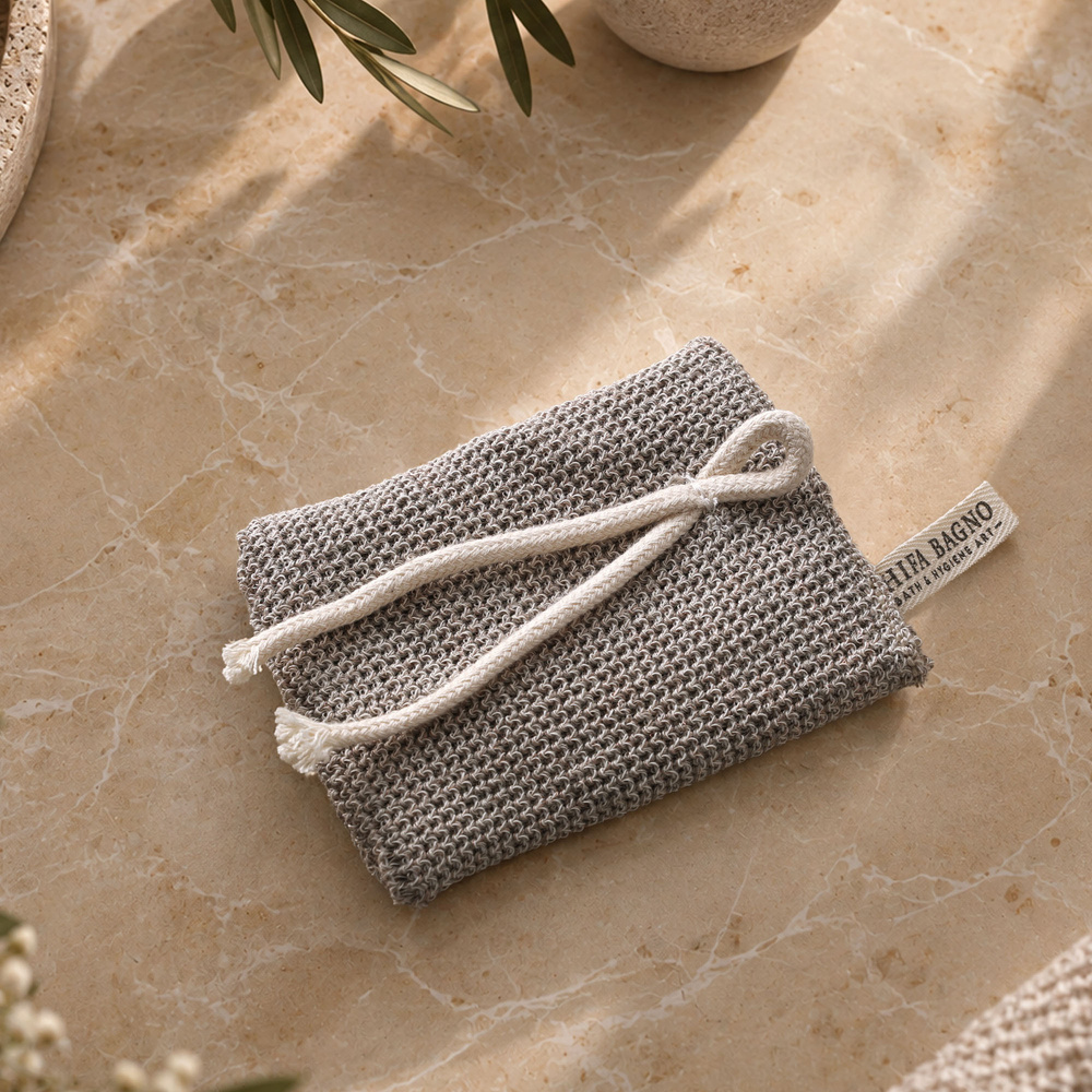 Shifa Bagno Bio Keten & Bakır Yüz Kesesi görseli 4