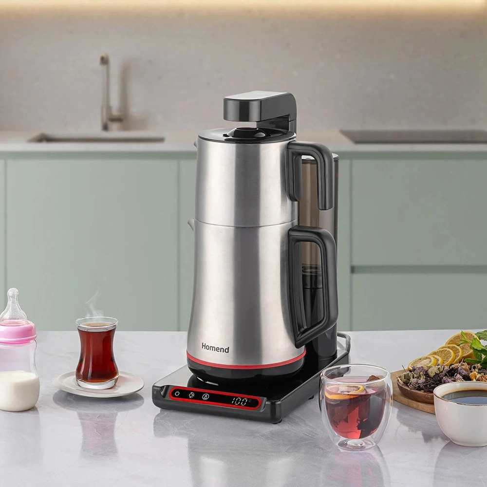 Homend Teabot 1786H Konuşan Otomatik Çay Makinesi Siyah videosu