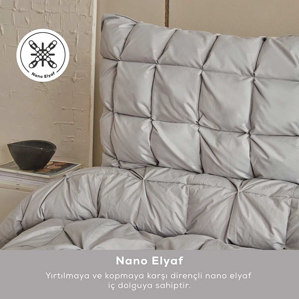 Karaca Home Çift Kişilik Camila Private Comfort Set/Uyku Seti Gri görseli 6