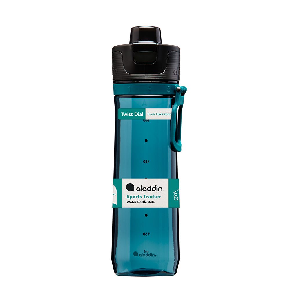  Aladdin Sports Tracker Su Takipli Tek El Su Matarası 0,80 Lt Deep Navy görseli 1