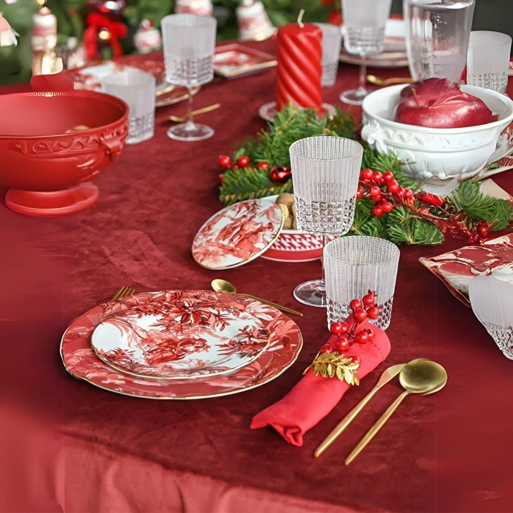 Baci Milano Le Rouge Porselen Tatlı Tabağı 21 cm görseli 3