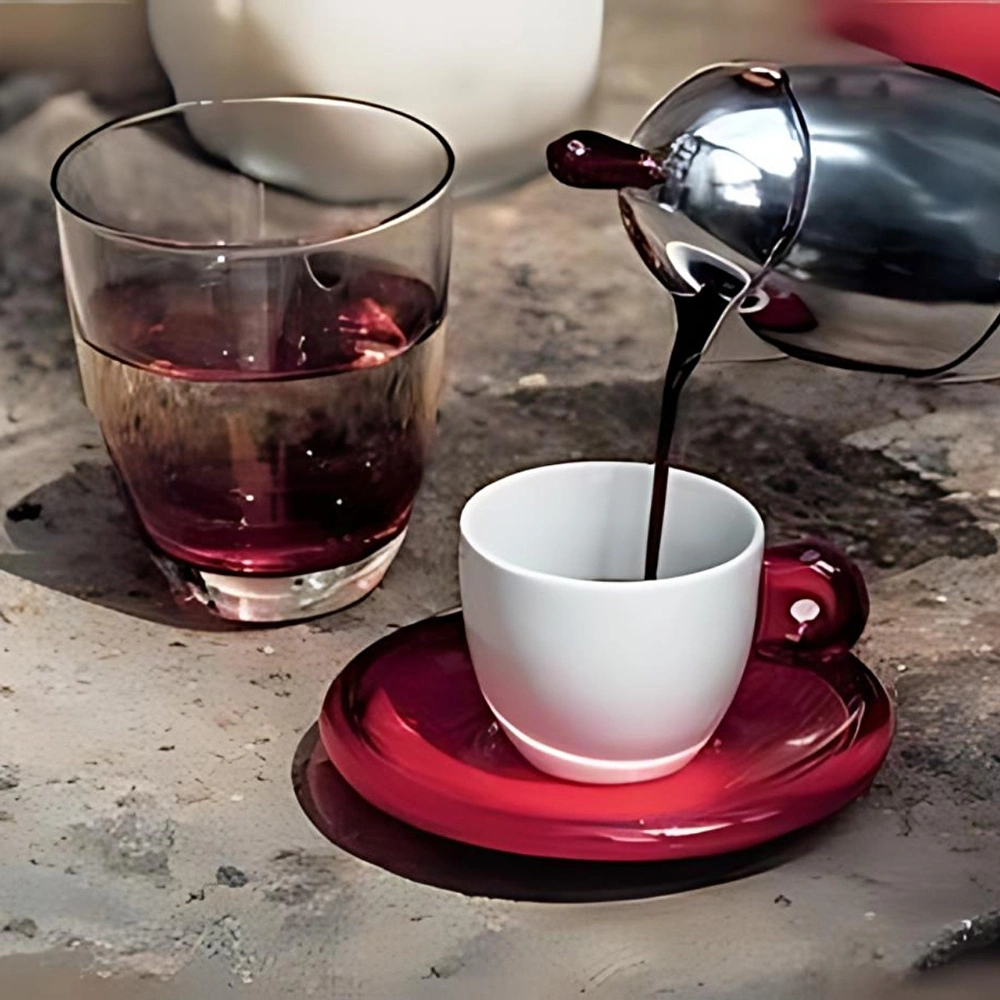 Guzzini 2'li Espresso Fincanı Takımı Kırmızı görseli 2