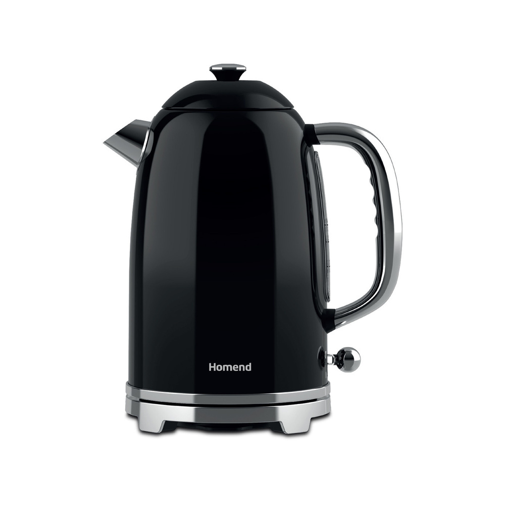 Homend Vintage Heatrow 1627H Kettle Su Isıtıcısı 2200W Siyah videosu
