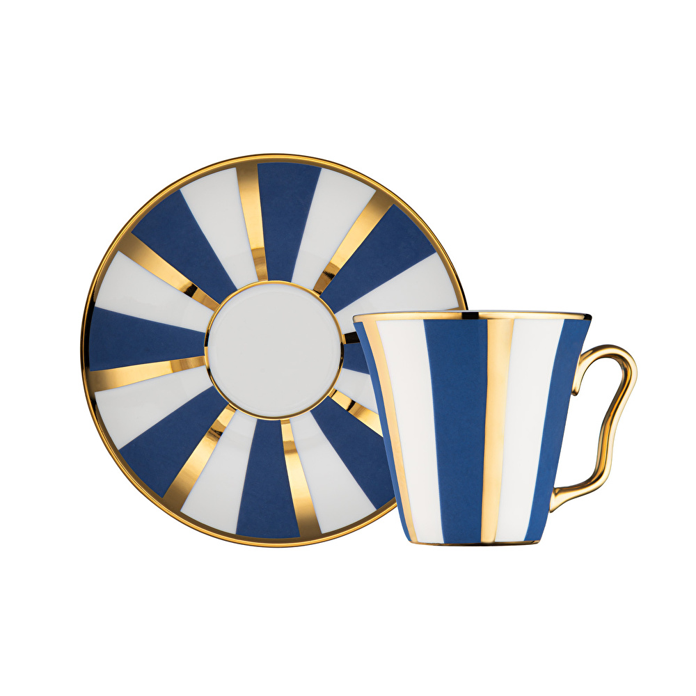 İstanbul Porselen Dora 6'lı Kahve Fincan Takımı 90 ml görseli 7