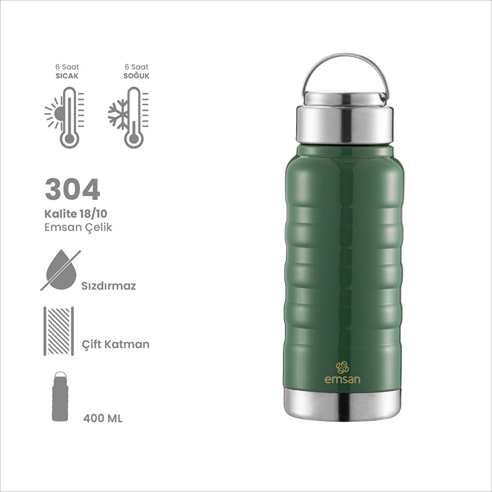 Emsan Vigor Termos Green 400 ml görseli 2