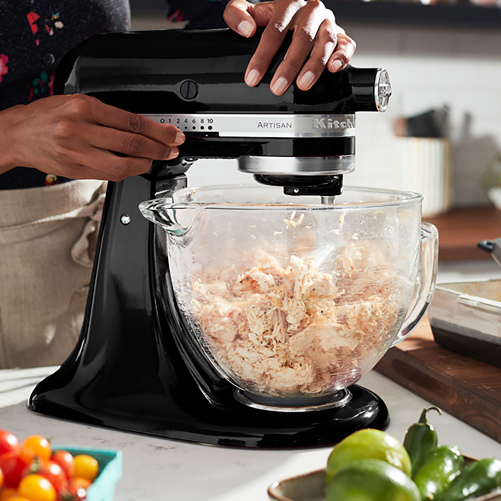 Kitchenaid Artisan Onyx 4.8 lt Black Stand Mikser 5KSM175PSEOB görseli 9