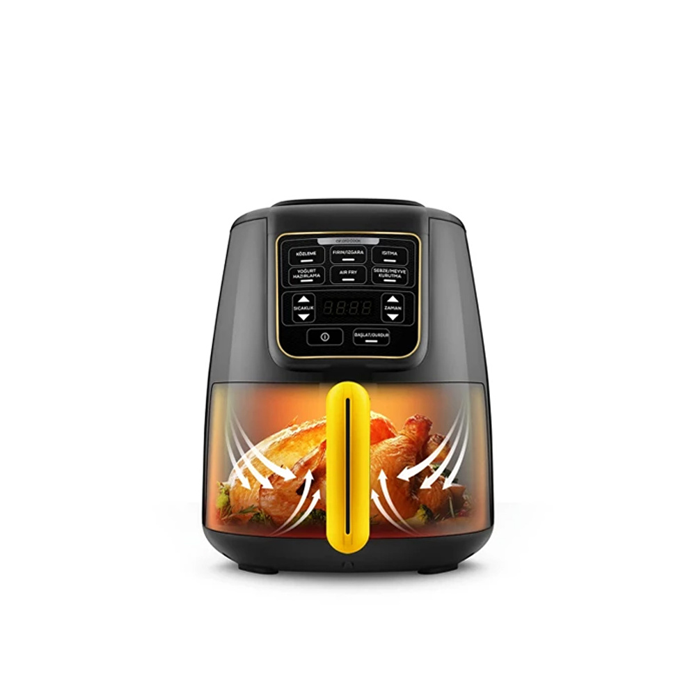 Karaca Air Pro Cook Köz XL Airfryer Black Gold 4L görseli 1
