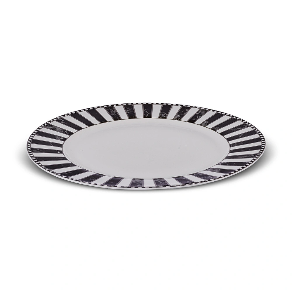 Karaca Damalı Porselen Servis Tabağı 27 cm görseli 3