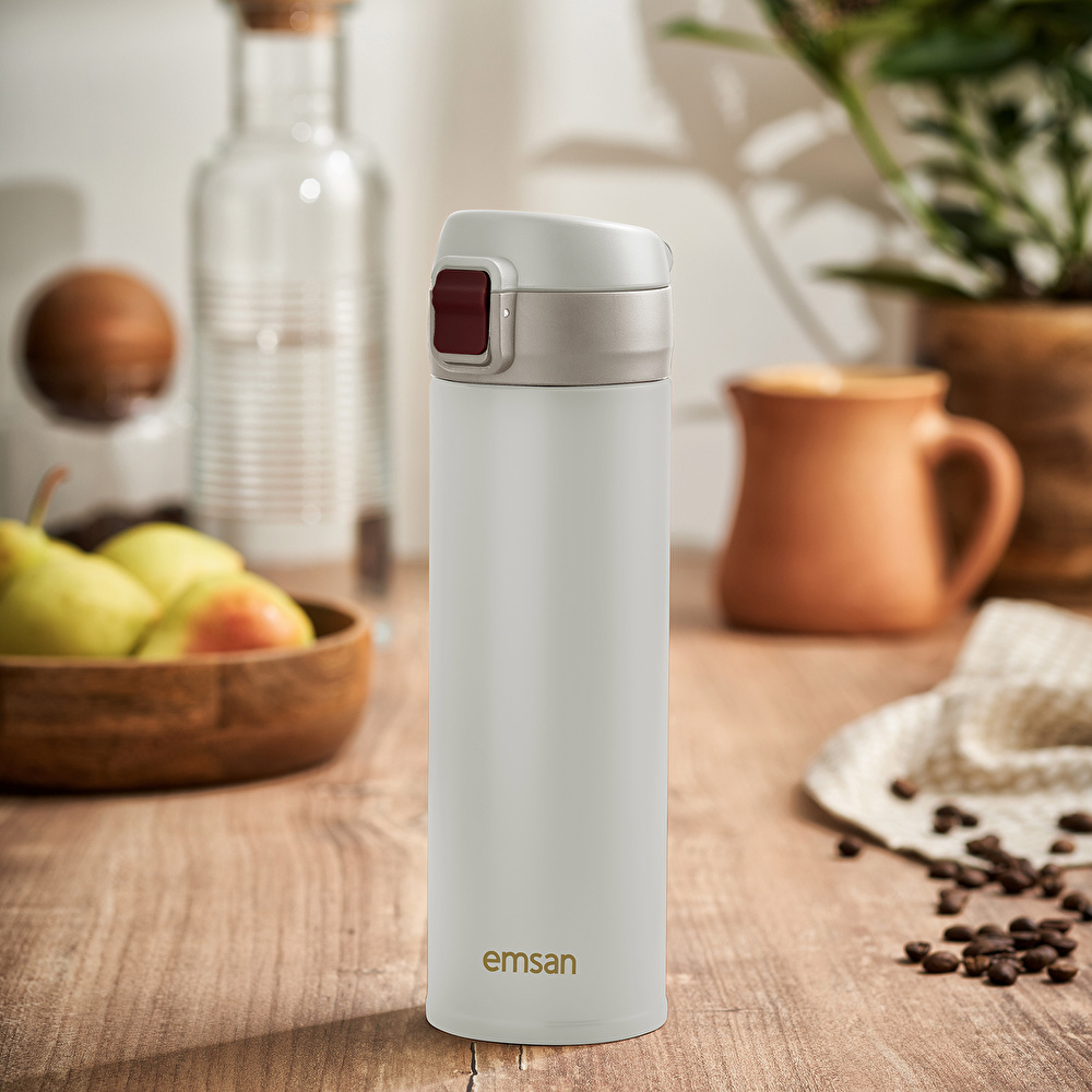Emsan Ester Beyaz Termos 480 ml görseli 1