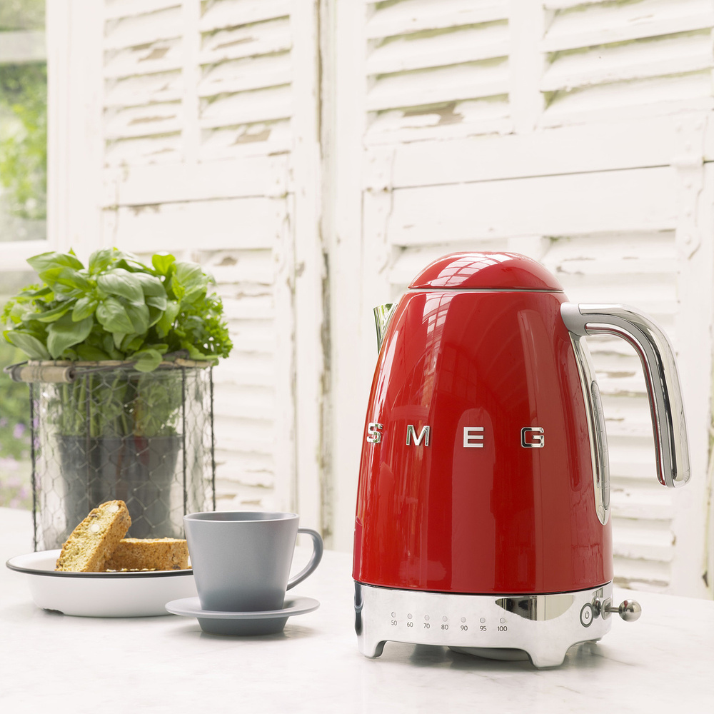 Smeg Isı Ayarlı Kettle Red Klf04Rdeu görseli 2