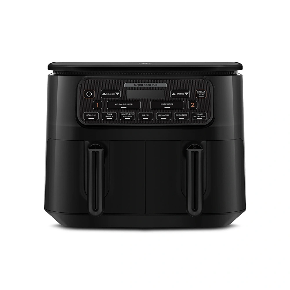 Karaca Air Pro Cook Duo Köz XXXL Airfryer Black 8L görseli 1