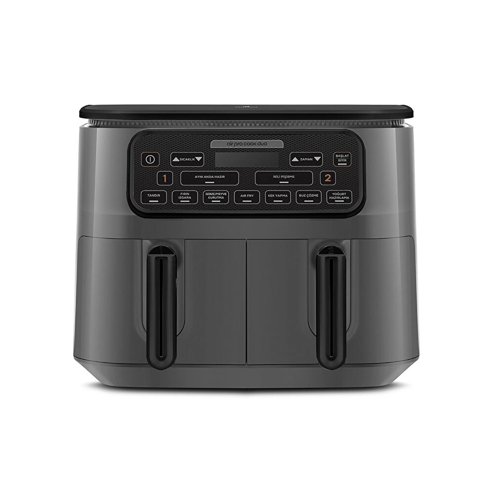 Karaca Air Pro Cook Duo Tandır XXXL Airfryer Space Gray Black 8L