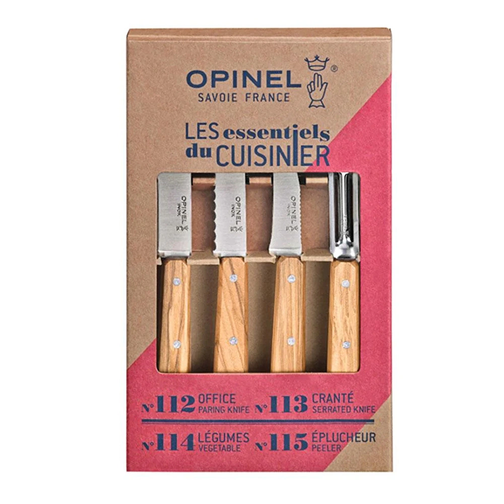 Opinel Essentials Günlük 4'lü Bıçak Seti görseli 2