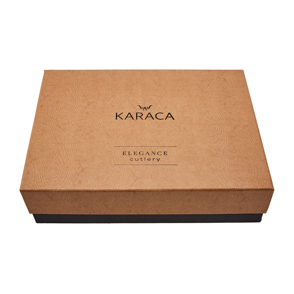 Karaca Flow 84 Parça 12 Kişilik Çatal Kaşık Bıçak Takımı Elegance Kutulu görseli 2