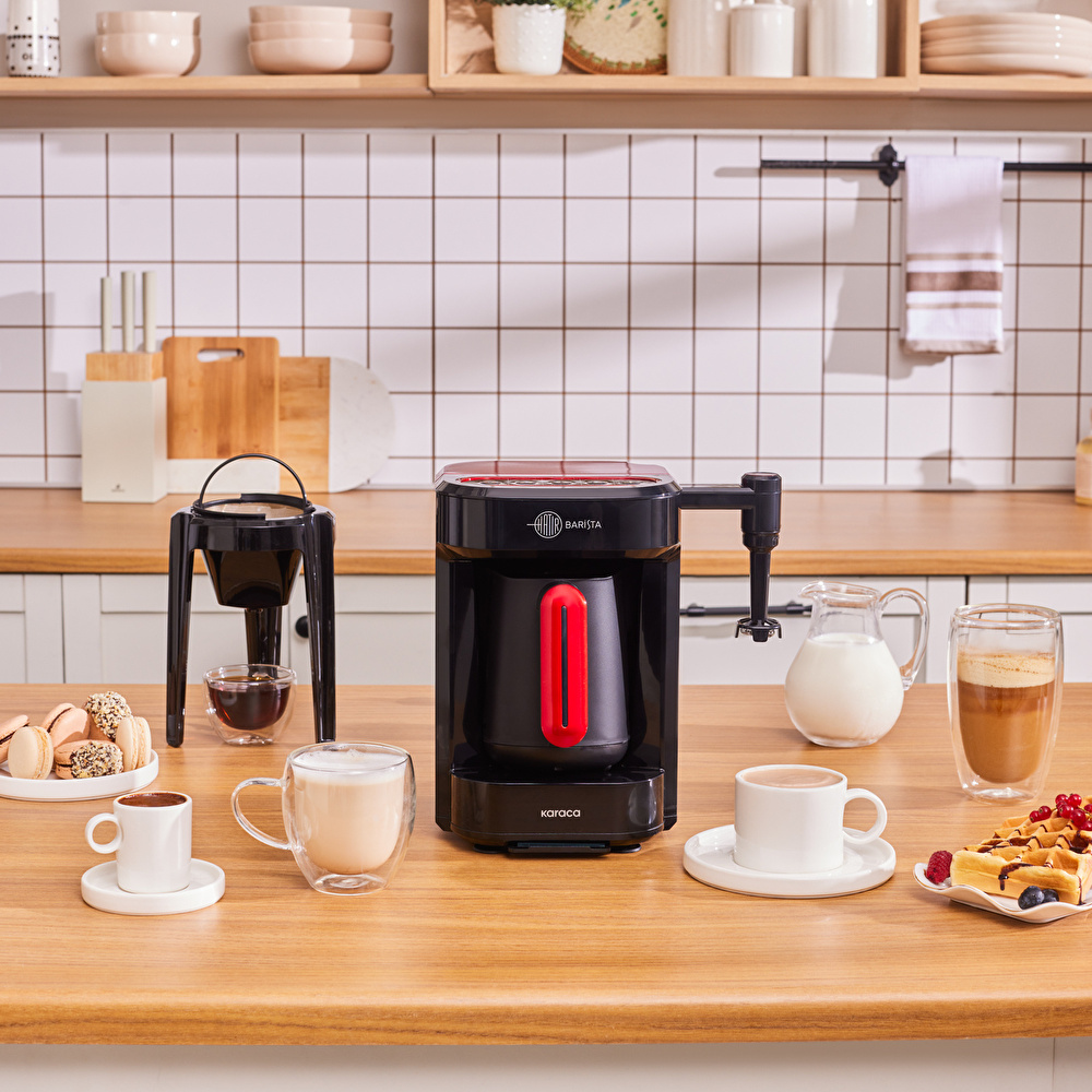 Karaca Hatır Barista Latte ve Türk Kahve Makinesi Imperial Red görseli 12