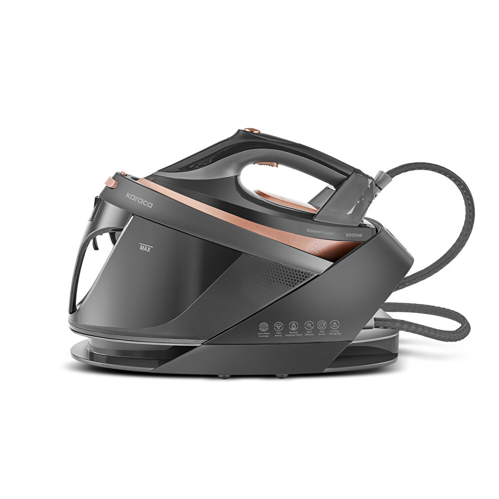 Karaca Vantuz Steammaster Buhar Kazanlı Ütü Black Rose