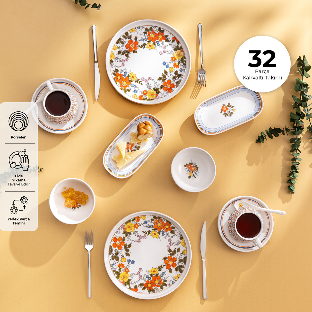 Emsan Teraryum 32 Parça 6 Kişilik Kahvaltı Takımı görseli 1