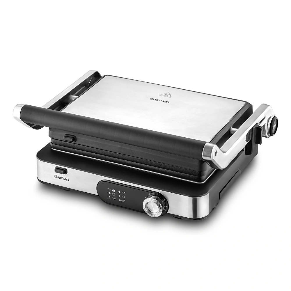 Emsan Grillmaster Inox Döküm Izgara ve Tost Makinesi 6 Dilim Kapasiteli görseli 10