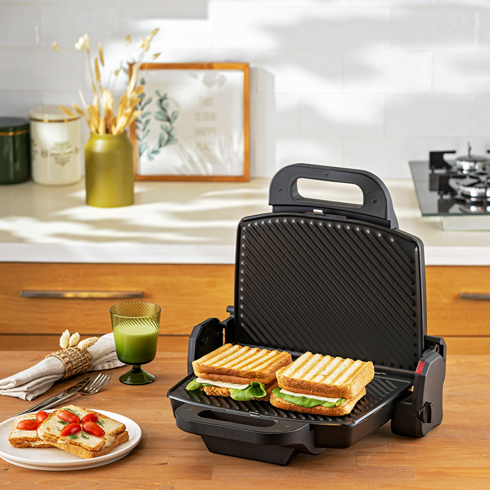 Emsan Bella Gusto Tost Makinesi Siyah görseli 4