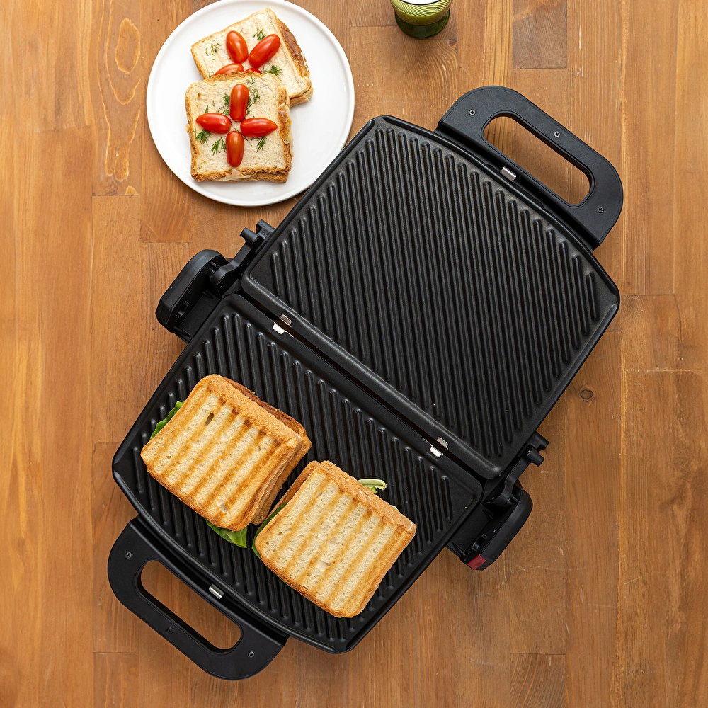 Emsan Bella Gusto Tost Makinesi Siyah görseli 5