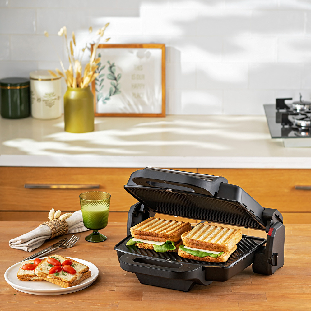 Emsan Bella Gusto Tost Makinesi Siyah görseli 8