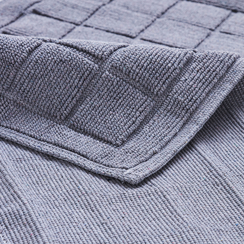 Kaşmir Home Andrea İkili Paspas Gri 60x90 cm-40x60 cm görseli 2