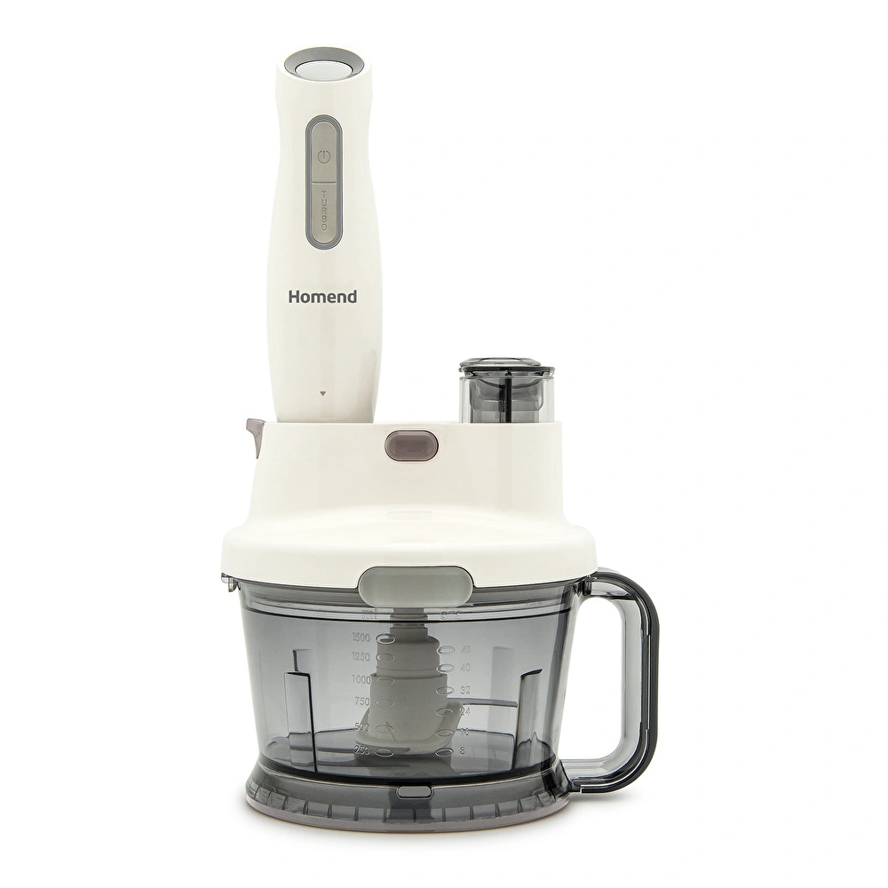 Homend Functionall 2807H Mutfak Robotu Krem Gri görseli 1