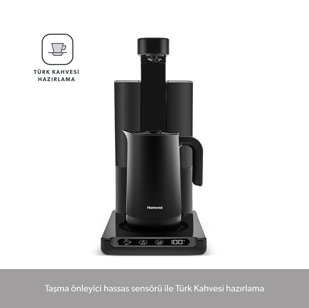 Homend Smart Royaltea Plus 2 in 1 Otomatik Çay ve Türk Kahve Makinesi wifi görseli 5