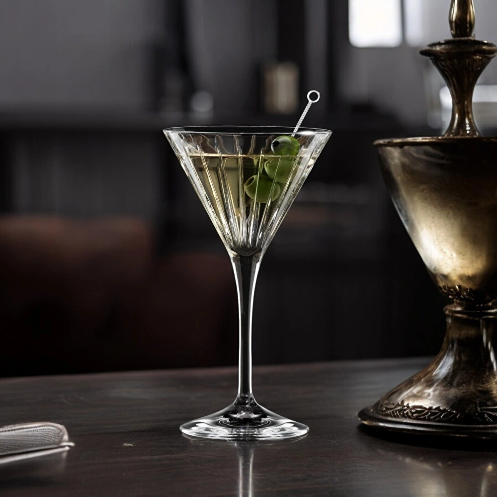RCR Timeless Yüksek Kalite Cam 6'lı Martini Bardağı 210 ml görseli 1