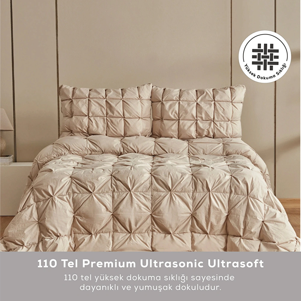 Karaca Home Çift Kişilik Camila Private Comfort Set/Uyku Seti Bej görseli 1