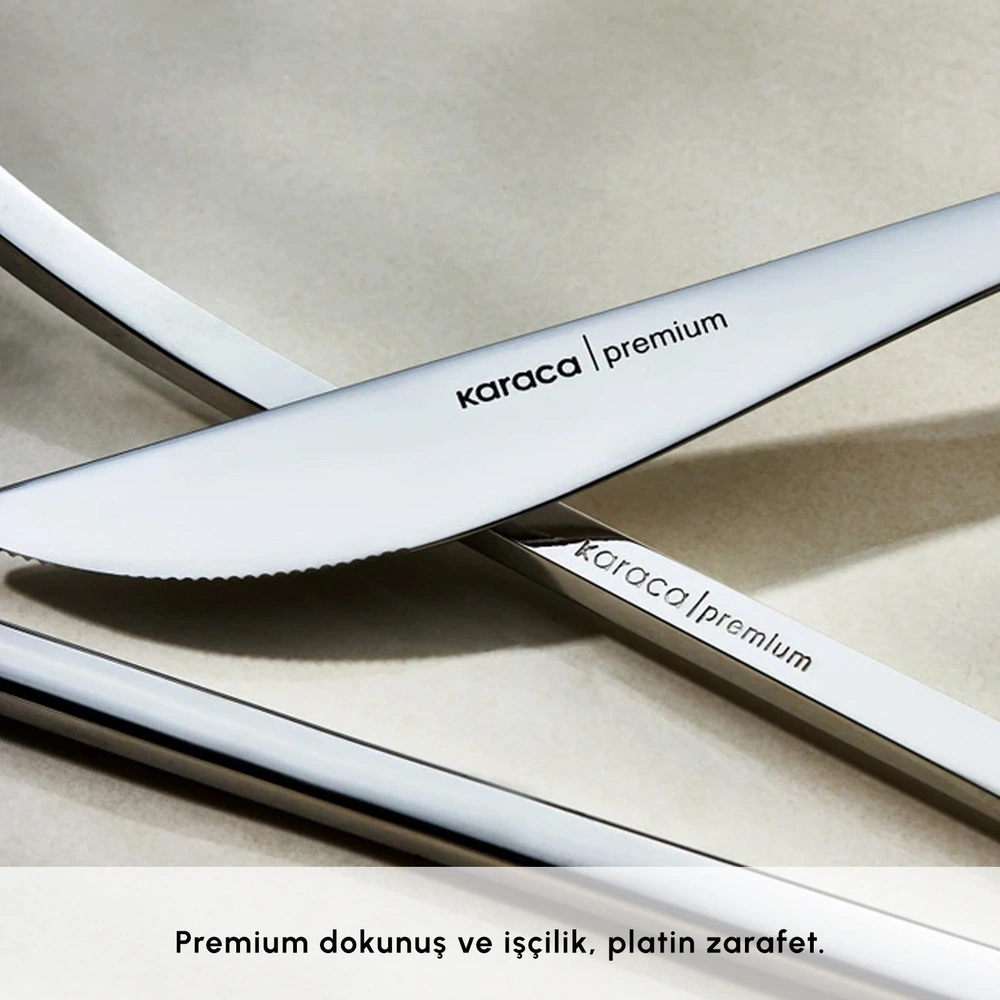 Karaca Premium View Platin 12 Kişilik 84 Parça Çatal Kaşık Bıçak Takımı görseli 5