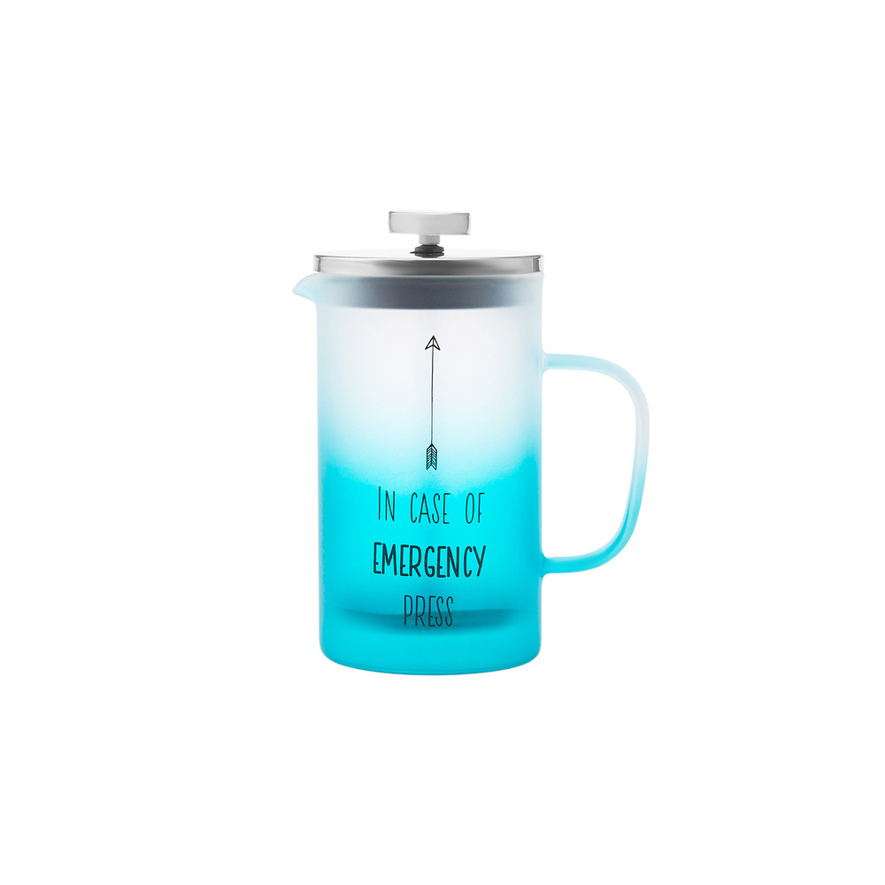Karaca Emergency Borosilikat Cam Frenchpress Mavi 600 ml görseli 4