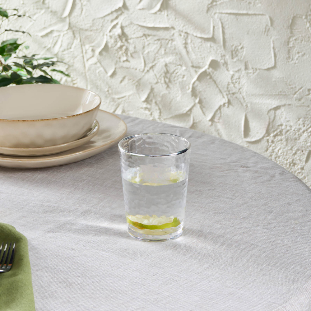 Karaca Akroma Transparent Su Bardağı 435 Ml Platin görseli 1