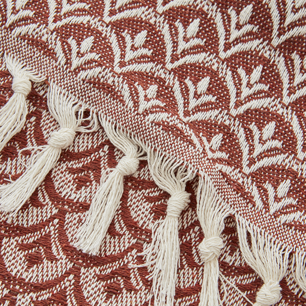 Karaca Home Cordoba Tek Kişilik Pike Yatak Örtüsü 160x230 cm Kiremit görseli 3