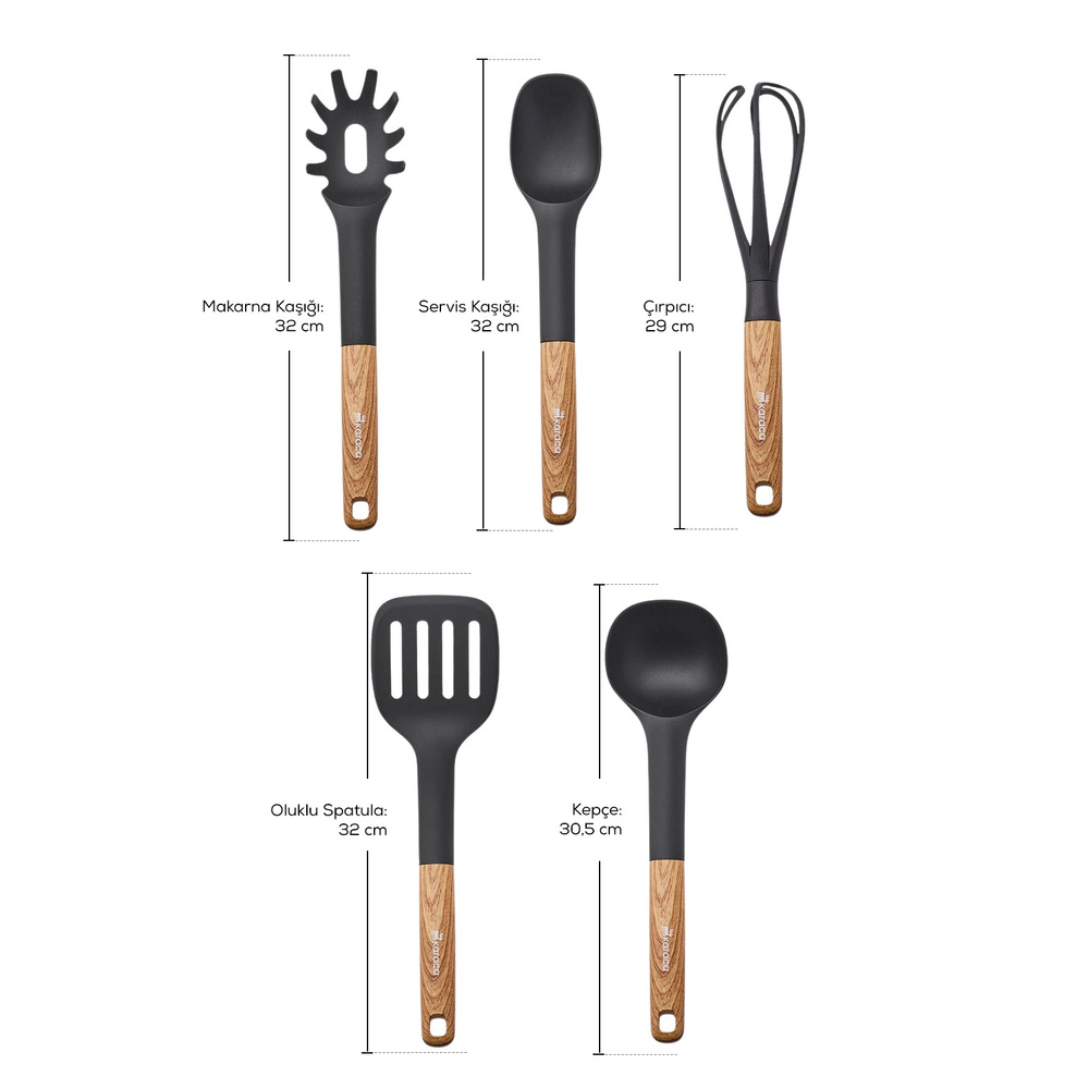 Karaca Brownwood 5 Parça Servis Seti görseli 2