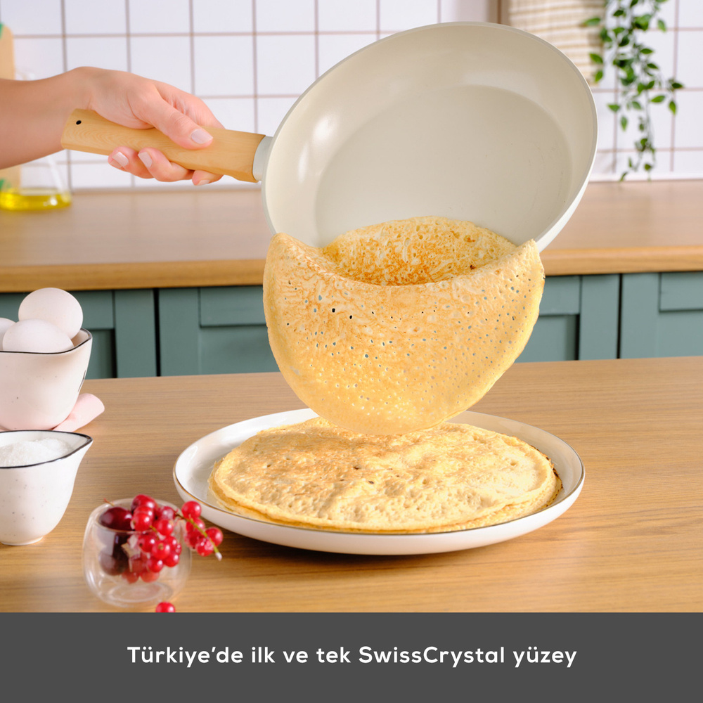 Karaca x Refika Swiss Crystal Almond Cream 22 Cm Tava  görseli 4